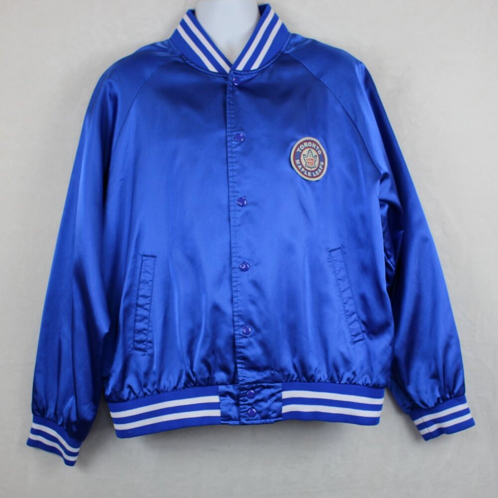 Vintage Toronto Maple Leafs NHL Hockey Light Satin Jacket (XL)
